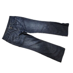EDDIE Bauer Women's Jeans Classic Straight Leg Dark Wash Blue Size 12 Regular